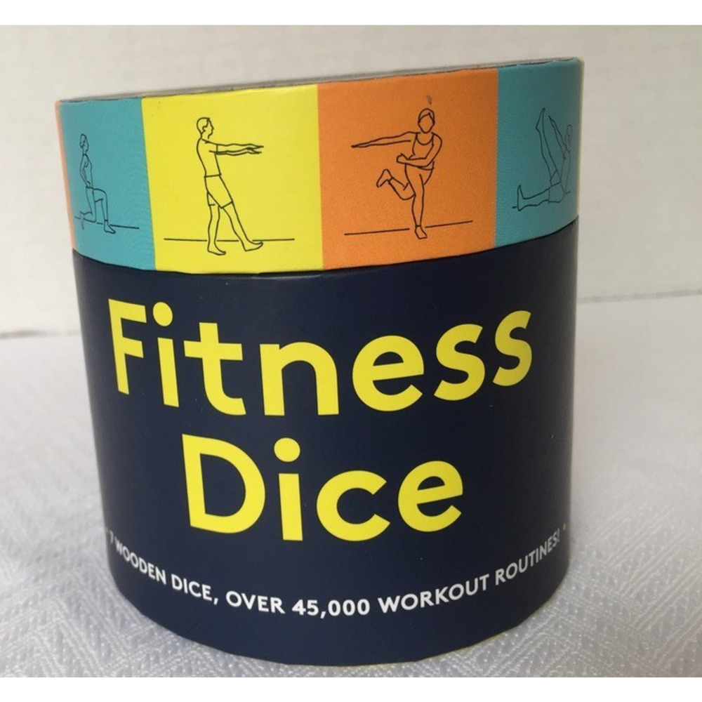 Chronicle Books Fitness Dice: 7 Wooden Dice, Over 45,000 Workout Routines